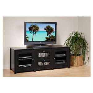  Black Santino Flat Panel Plasma/LCD TV Console   Prepac 