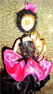 Cancan Dancer dance hall beauty barbie doll ooak  