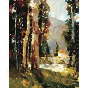 Italian Villa (Gic) (Can) by Ted Goerschner. Size 32 inches width by 