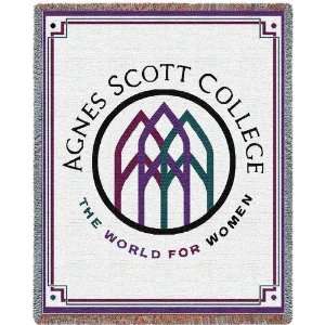  Agnes Scott College Throw   70 x 54 Blanket/Throw Sports 