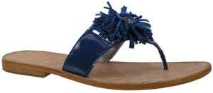 New $158 Coach Darcie Women Thong Sandals 9.5 M Cobalt  