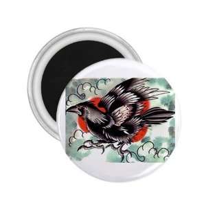  NEW Tattoo Crown Bird Fridge Souvenir Magnet 2.25 Free 