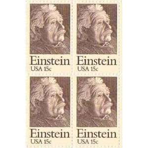  Albert Einstein Set of 4 x 15 Cent US Postage Stamps NEW 