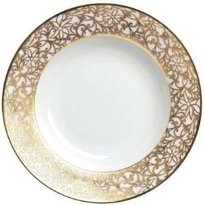  Raynaud Salamanque Gold 9.0 in French Rim Soup Plate 