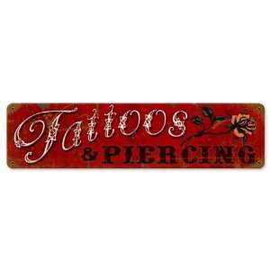  Tattoos Piercing Miscellaneous Vintage Metal Sign   Garage 