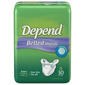  Special 2 packs of Depends Belt Shield Elastic   30 per 