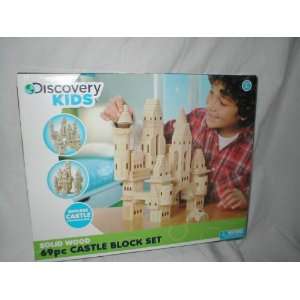  Discovery Kids Solid Wood 69 pc Castle Block Set 