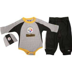  Pittsburgh Steelers Newborn Long Sleeve Creeper Pant and 