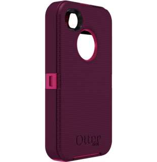 Otterbox iPhone 4 4S Defender Series Case Pink/Plum with Car Charger 