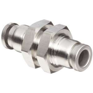 KQG2 Series Stainless Steel 316 Push to Connect Tube Fitting, Bulkhead 