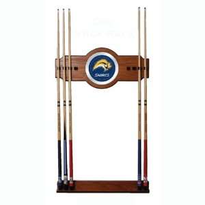  NHL Buffalo Sabers two piece Wood and Mirror Wall Cue Rack 