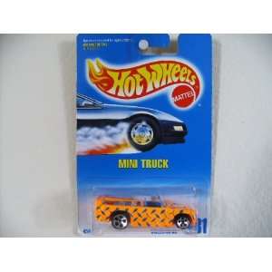  Hot Wheels Mini Truck #231 1996 Orange & Blue W/5dots 