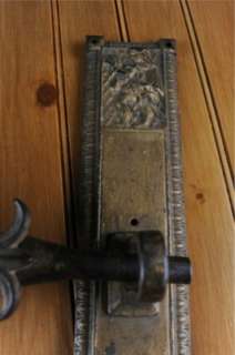    esk Door PANIC BAR Pat. 1905 Decorative Cast Iron MASSIVE  