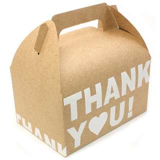 Thank You Favor Special kraft Gift Wrap 25 Boxes Set  