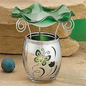   Butterfly Electroplated Glass Oil Burner Cell Phones & Accessories