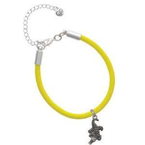  Alligator Charm on a Yellow Malibu Charm Bracelet Jewelry