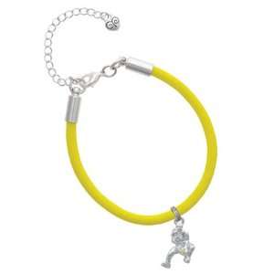  Softball Catcher Charm on a Yellow Malibu Charm Bracelet Jewelry
