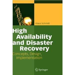   and Disaster Recovery (text only) by k.Schmidt  N/A  Books