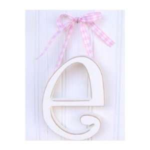  9 Hand Painted Hanging Letter   E Ribbon Color Solid 