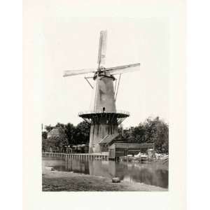  1899 Photogravure Dutch Windmill Holland Netherlands Cultural 
