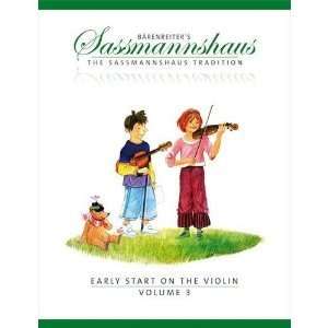  Sassmannshaus, Kurt   Early Start on the Violin Book 3 