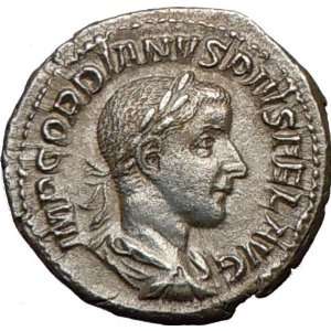   Ancient Silver Roman DENARIUS Coin SALUS SnakeHEALTH 
