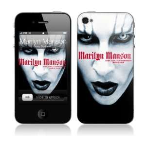   MS MANS10133 iPhone 4  Marilyn Manson  Manson Guns Skin Electronics