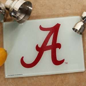  NCAA Alabama Crimson Tide Logo Glass Cutting Board Sports 