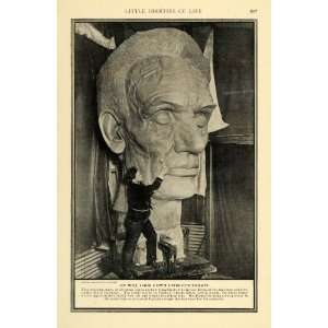  1917 Print George Barnard Sculptor Lincoln Cincinnati 