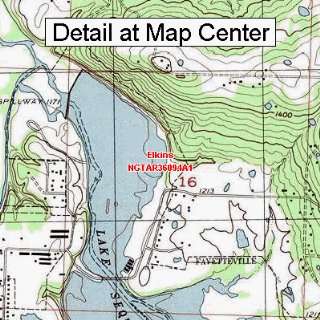 USGS Topographic Quadrangle Map   Elkins, Arkansas (Folded/Waterproof)