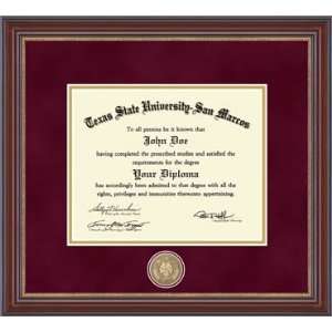 Texas State Bobcats Diploma Frame / masterpiece / Suede Double Mat 
