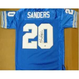  Barry Sanders Signed M&N Pro Bowl Jersey Sports 