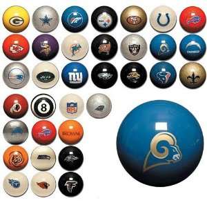  St. Louis Rams NFL Billiard Balls