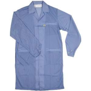 Desco 73604 Polyester Statshield Smock Labcoat with Snaps, 40 Length 