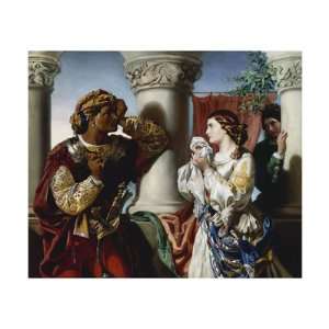  Othello and Desdemona Premium Giclee Poster Print