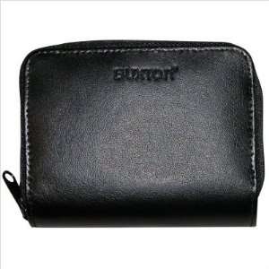    Buxton Black Leather Expanadable Card Case