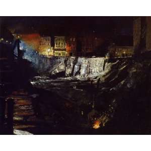   Excavation at Night, By Bellows George  