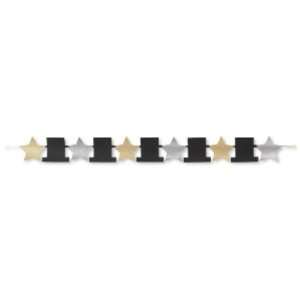 Stars & Top Hats Jointed Garland Case Pack 5 Everything 