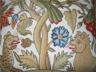 You are bidding on ONE custom made charming antique wool needlepoint 