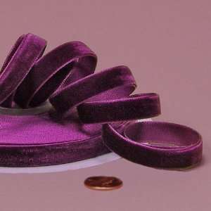  5 Yard Spool of Purple Haze Velvet 3/8 wide Ribbon 