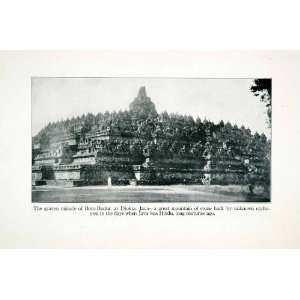 1923 Print Mahayana Buddhism Borobudur Statues Mageland Java Indonesia 