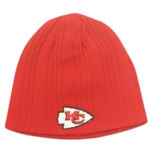   City Chiefs Ribbed Winter Knit Beanie Hat   Red