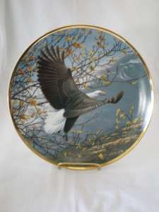 SEASONS OF THE BALD EAGLE PLATE AUTUMN IN MOUNTAINS  