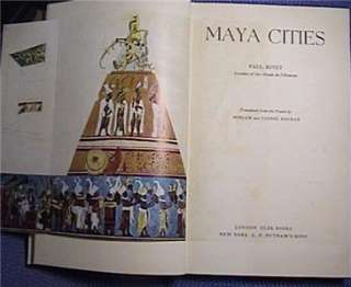 RARE 1960 MAYA CITIES by PAUL RIVET HC TIPPED IN PHOTOS  