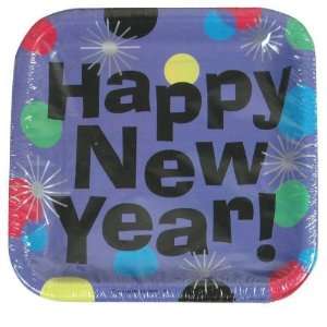    New Year 8 Pack 7.2 Paper Plate Case Pack 90 