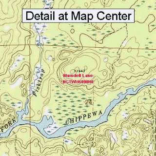  USGS Topographic Quadrangle Map   Blaisdell Lake 