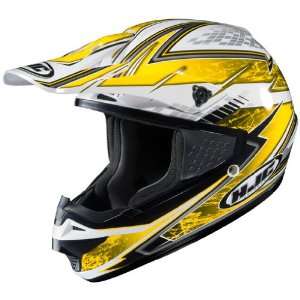  HJC CS MX Blizzard Motocross Helmet MC 3 Yellow XXL 2XL 
