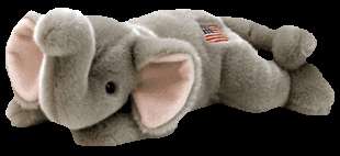 TY Beanie Buddy RIGHTY the ELEPHANT USA Excl. Ret. MWMT  