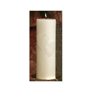   Hewitt 10133 Ivory Embossed Hearts Unity Candle Patio, Lawn & Garden