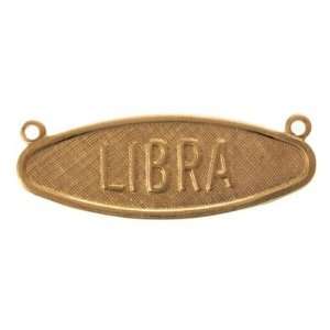  30mm Brass Zodiac Link   Libra Arts, Crafts & Sewing